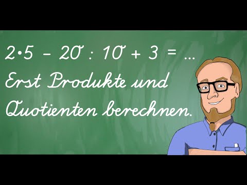 Punkt vor Strich gilt auch für Divisionen | Mathe Klasse 5 | Aufgabe mit Lösungen