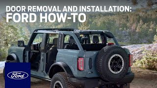 Ford Bronco® Door Removal and Installation | Ford How-To | Ford