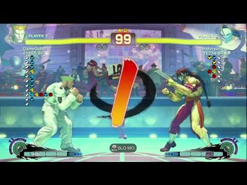 GameOutttt [Guile] vs matoryona [Vega] SSF4 Japanese Online Ranked Matches - TRUE-HD