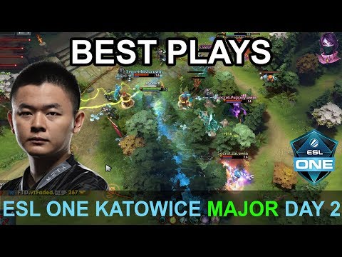 ESL One Katowice 2019 BEST PLAYS Day 2 Highlights Dota 2 Time 2 Dota #dota2 #eslone