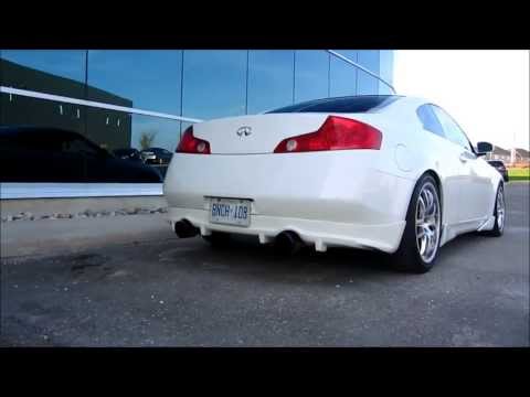 G35 Coupe Invidia Gemini Exhaust with Berk HFC great sound