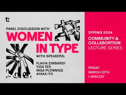 TE Lecture Series | Women in Type: Empowering Voices through Collaboration