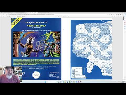 DMGeezerjim reviews D&D classic adventures - "D-3, Vault of the Drow"