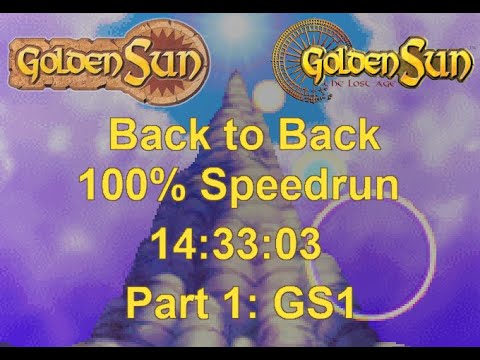 Golden Sun + Golden Sun: The Lost Age "100%" No S&Q Speedrun in 14:33:03 (Part 1: Golden Sun)