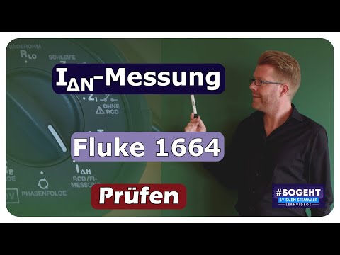 Wie man die Auslösestromstärke eines RCD mit einem Fluke 1664 prüft