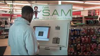How to cash a personal check using SAM machine easy step by step