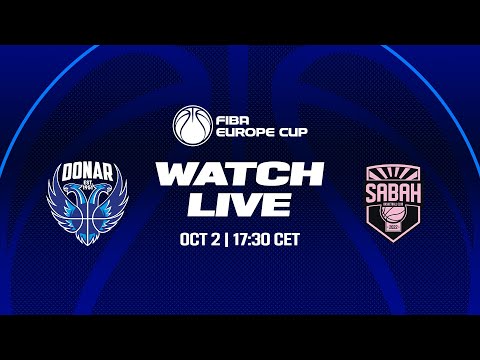 Donar Groningen v Sabah BC | Full Basketball Game | FIBA Europe Cup 2023-24