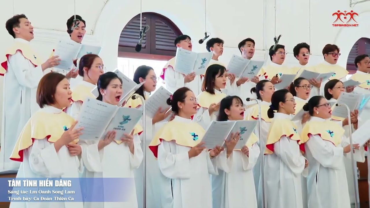 Tâm Tình Hiến Dâng<br><p style="font-weight: 300; font-style: italic;font-size: 0.75em;"> CĐ Thiên Ca (st Lm Oanh Song Lam)</p>