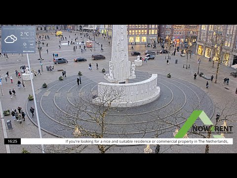 Now4Rent.NL | Amsterdam De Dam | Pan Tilt Zoom Camera | Ultra HD (4K)
