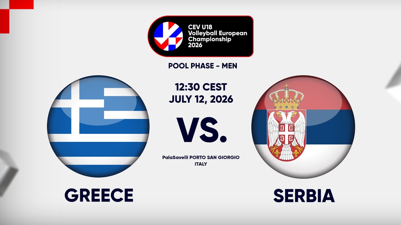 Full Match | Greece vs. Serbia | CEV U18 Volleyball European Championship 2026 | Men