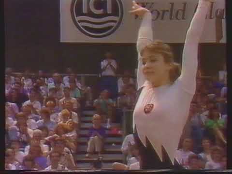 Svetlana Boginskaja (URS) - Europeans 1989 - Horse Vault Final