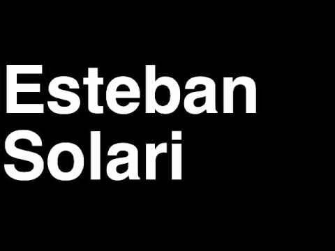 How to Pronounce Esteban Solari APOEL FC Football Futbol Goal Penalty Kick Yellow Red Card Injury