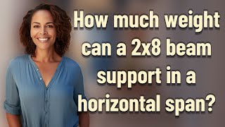 How much weight can a 2x8 beam support in a horizontal span