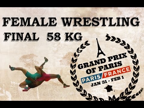 Final - Female Wrestling 58 kg - SILVA (BRA) vs ZHOU (CHN) - Grand Prix of Paris