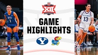 BYU vs. Kansas | Phillips 66 Big 12 Women's Basketball Championship | March 8, 2024