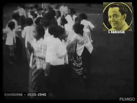 Lagoe "KOTA BANDOENG " Tahoen 1930an -  S ABDOELLAH & MISS TARMINAH