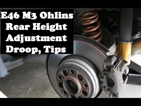 E46 M3 Ohlins R&T - Rear height adjustment, droop, tips