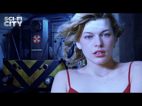 Underground Train to the Hive | Resident Evil (Milla Jovovich, Michelle Rodriguez)