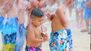 麦飯石の水　「シーサーバー出現」水飲む男の子6秒