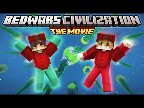Minecraft but I survive in BEDWARS CIVILIZATION [FULL MOVIE]