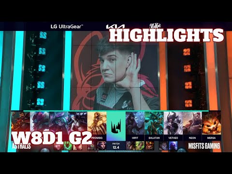 AST vs MSF - Highlights | Week 8 Day 1 S12 LEC Spring 2022 | Astralis vs Misfits W8D1