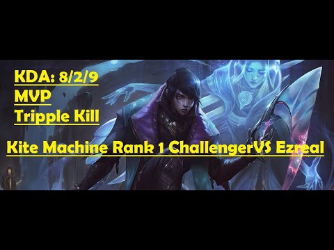 How to win Challenger Rank 1 Kite Machine Aphelios VS Ezreal //Tripple Kill MVP//