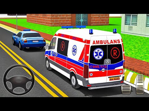 Ambulance Rescue Van Drive 3D Simulator - Emergency City Transport Driver - Android Gameplay