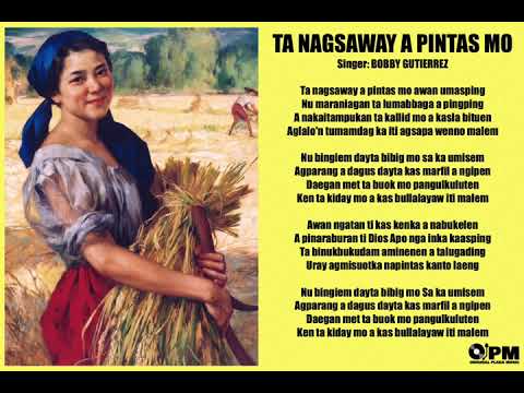 Bobby Gutierrez • TA NAGSAWAY A PINTAS MO