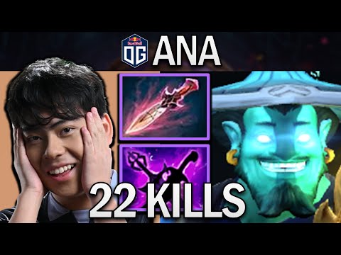 OG.ANA SMURF STORM SPIRIT WITH 22 KILLS & WITCH BLADE - DOTA 2 GAMEPLAY