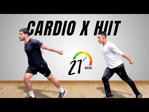 21 MIN CARDIO HIIT WORKOUT - ALL STANDING - Full Body, No Equipment, No Repeats