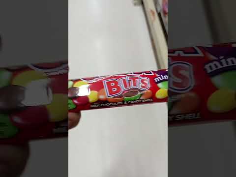GOYA CHACHA BITS MINIS #asmr #milk chocolate and candy shell #chocolate flavor #trending #shorts