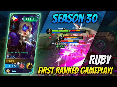RUBY NEW SEASON GAMEPLAY!🔥RUBY BEST BUILD 2023