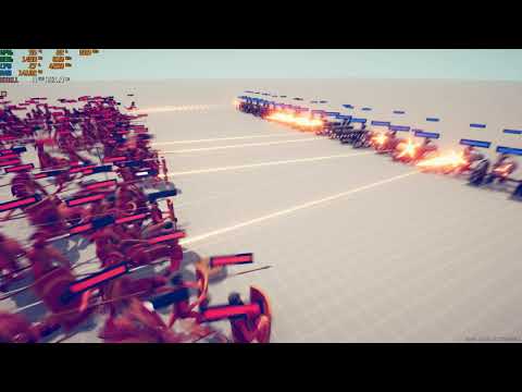Gatling Gun VS Medieval army - Totally Accurate Battle Simulator