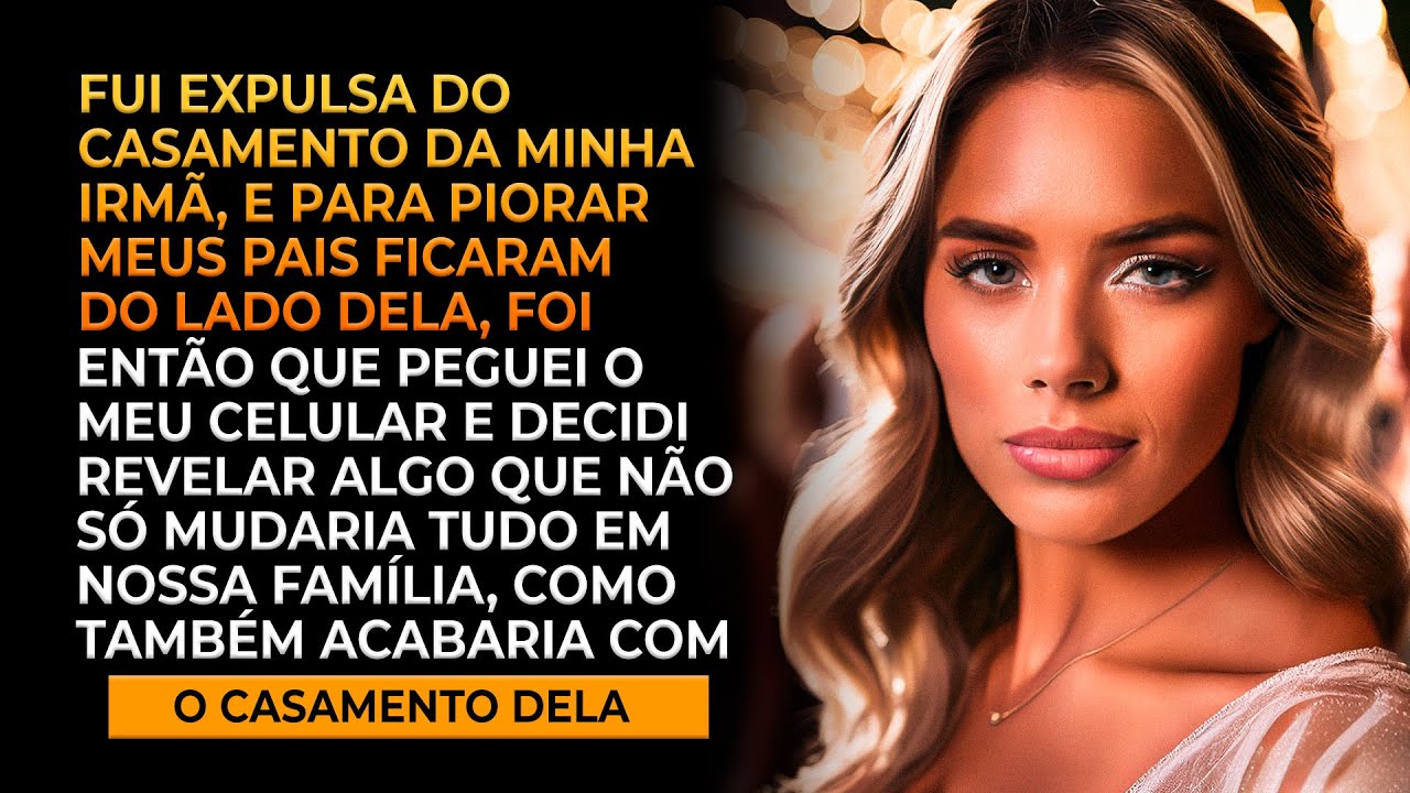 Minha irmã me expulsou do seu casamento, dizendo que não sou família, então peguei o meu celular
