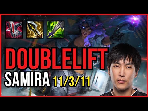 DOUBLELIFT - SAMIRA vs VEIGAR ADC - NA Diamond - Patch 11.3 QUADRAKILL