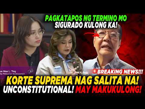 KORTE SUPREMA NAG DESISYON NA! UNCONSTITUTIONAL! MARCOS JR DAPAT NABA MAKULONG?