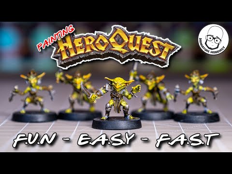How to Paint HeroQuest Goblin Miniatures   #slapchop  Style