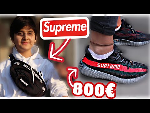 DER SUPREME YEEZY FÜR 800€ 😱🔥💸 | WIE VIEL IST DEIN OUTFIT WERT  😱🔥 | STREET UMFRAGE | MAHAN