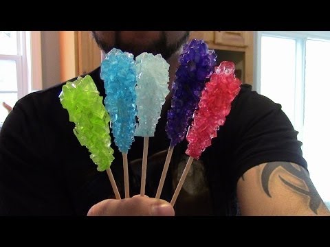 HOMEMADE MAPLE ROCK CANDY. ( SUGAR STICKS) Video