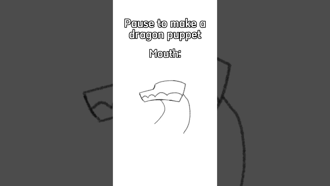 Pause To Make A Dragon Puppet #papercrafts #paperdragon #paperart #shorts #foryou #trending #trend