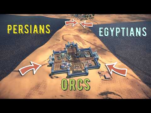 Battle For Castle: Persians vs Egyptians vs Orcs - UEBS 2