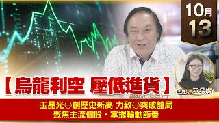 【財經至尊】 王曈  1013《【烏龍利空 壓低進貨】》玉晶光⊕創歷史新高  力致⊕突破盤局 聚焦主流個股・掌握輪動節奏