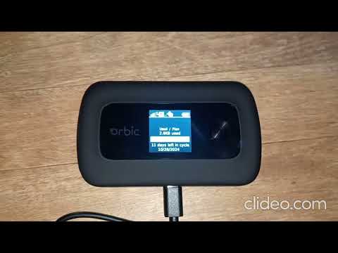 Charging your Verizon Orbic Speed Mifi Hotspot