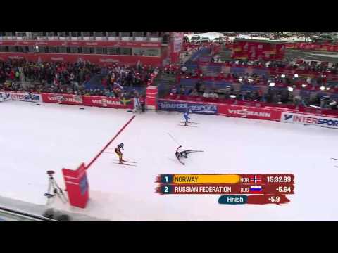 NORWAY Krogh and Petter Northug wins GOLD in team sprint   GULL til NORGE   VM Falun 2015