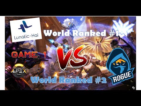 [Overwatch] World Ranked #1 Team Lunatic Hai (Miro) VS #2 Rogue (SoOnSM) Game 1 OGN APEX Season 3
