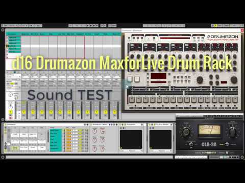 d16 Drumazon Drum Rack for Ableton Live & Sound Test