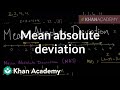Mean absolute deviation | Data and statistics | 6th grade | Khan Academy