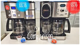 Cuisinart Single Serve & 12 Cup Coffee Maker Comparison  SS-