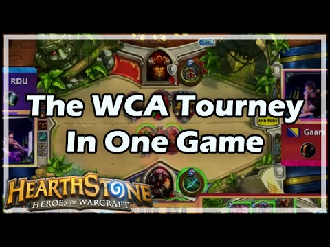 [Hearthstone] The WCA Tourney In One Game (Kripp & Amaz Cast)