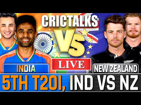 🔴 Live IND vs NZ 5th T20I, Scores & Commentary for Cricket Live Match Today 1st Innings